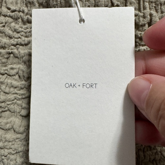 Oak + Fort Crinkle Textured Mini Skirt Grey - Picture 6 of 9